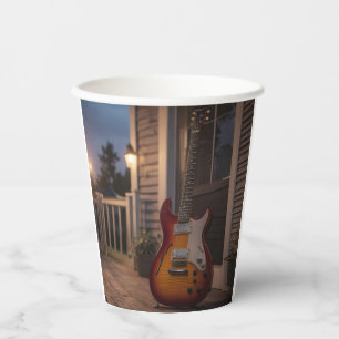 Vasos De Papel Guitarra eléctrica