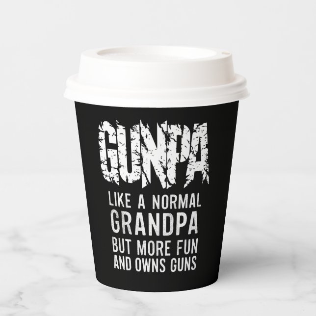 Vasos De Papel GUNPA Como Un Abuelo Normal Pero Más Diversión Y D (Anverso)