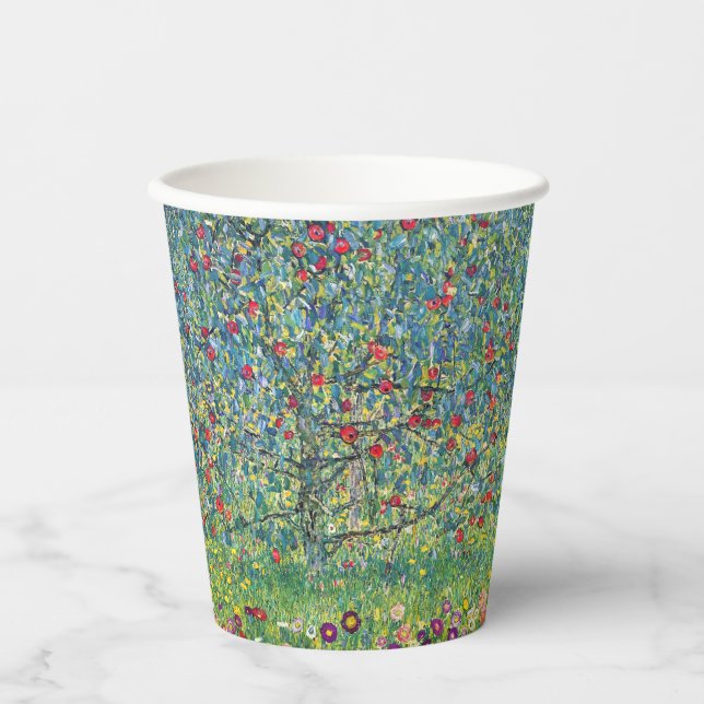 Vasos De Papel Gustav Klimt - Árbol de manzanas (Anverso)