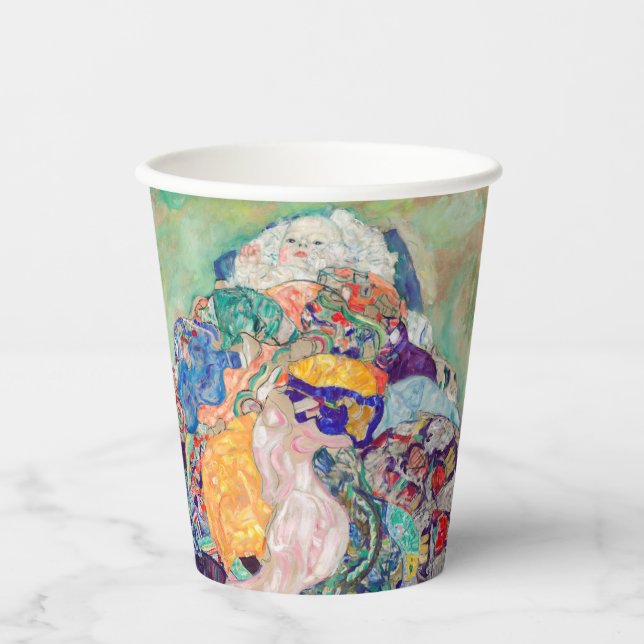 Vasos De Papel Gustav Klimt - Bebé / Cuna (Anverso)
