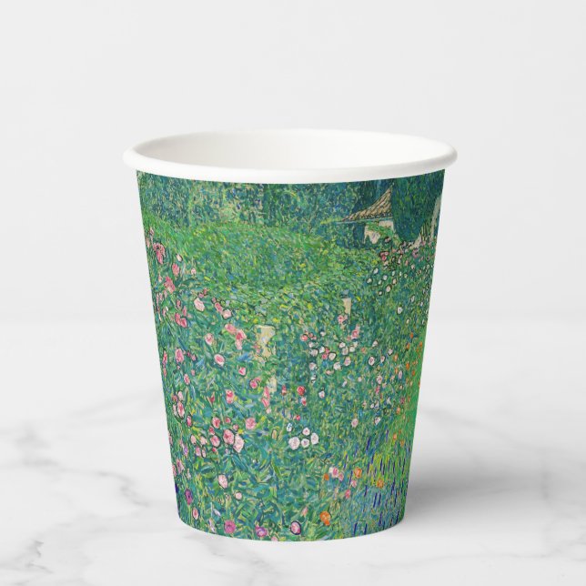 Vasos De Papel Gustav Klimt - Paisaje de los jardines italianos (Anverso)
