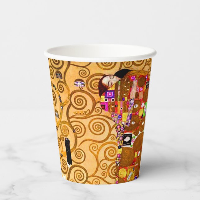 Vasos De Papel Gustav Klimt Tree of Life (Reverso )