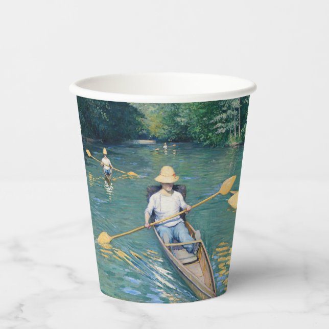 Vasos De Papel Gustave Caillebotte - Saltos en los Yerres (Anverso)