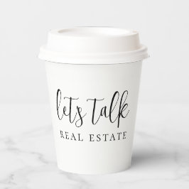 Vasos De Papel Hablemos de bienes raíces