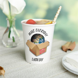 VASOS DE PAPEL HACER CADA DÍA TIERRA