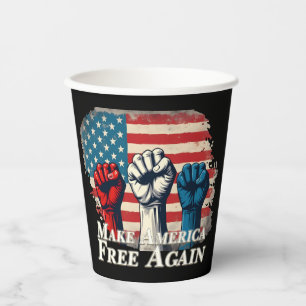 Vasos De Papel Hacer que Estados Unidos vuelva a ser libre de art