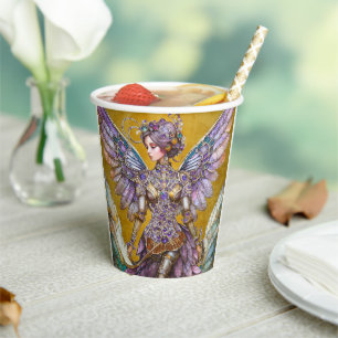 Vasos De Papel Hada de ciruelas azucareras con gota