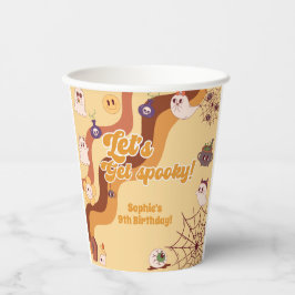 Vasos De Papel Hagamos que los niños de halloween tengan miedo.