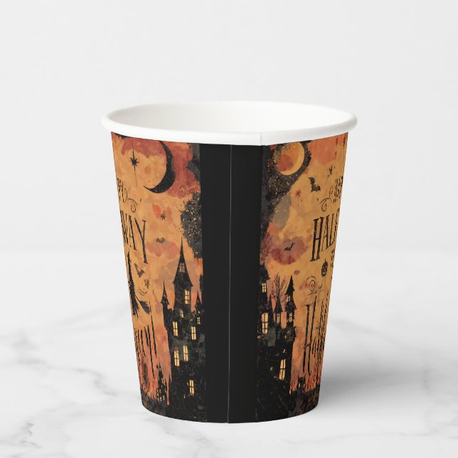 Vasos De Papel Halfway to Halloween Partyware (Derecha)