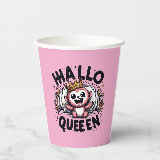 Vasos De Papel hallo queen (Anverso)