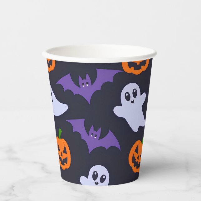 Vasos De Papel Halloween (Anverso)