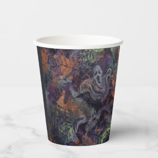 Vasos De Papel Halloween Abstracto