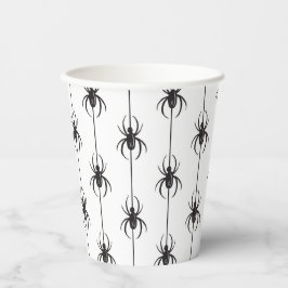 Vasos De Papel Halloween Araña Espeluznante