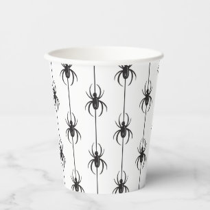 Vasos De Papel Halloween Araña Espeluznante