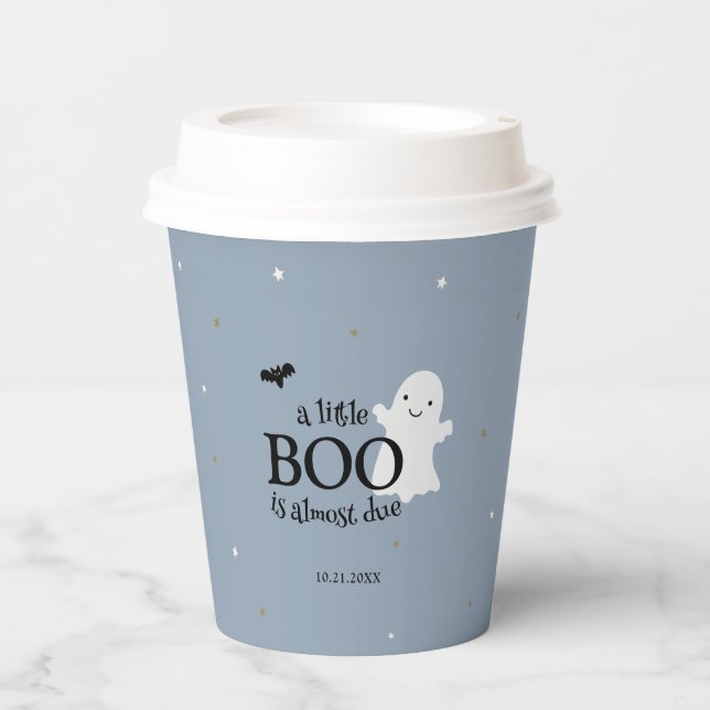 Vasos De Papel Halloween Baby Boy Shower (Anverso)
