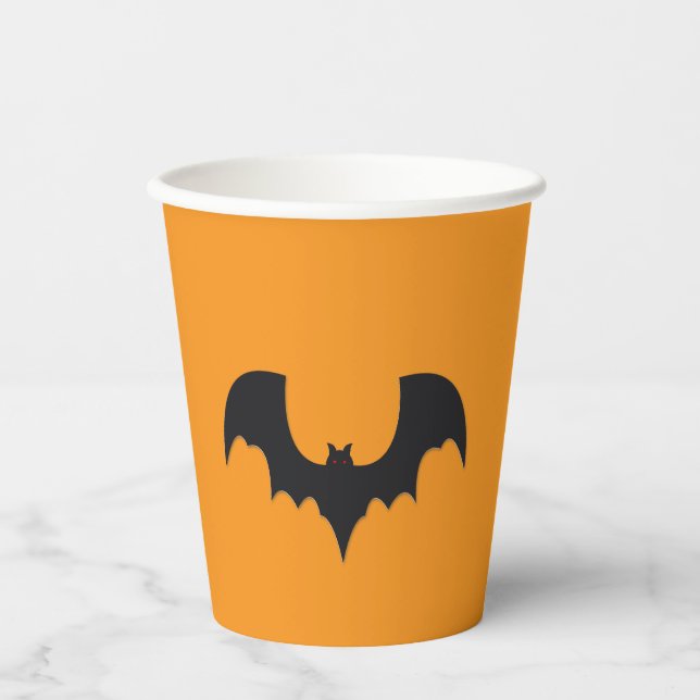 Vasos De Papel Halloween bat (Anverso)