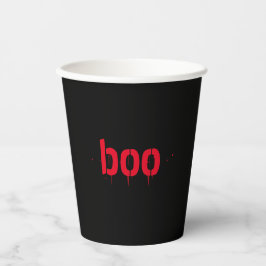 Vasos De Papel Halloween boo rojo negro sangriento miedo