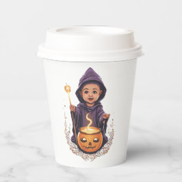 Vasos De Papel Halloween, bruja 6 bebé, bruja linda, diversión pa