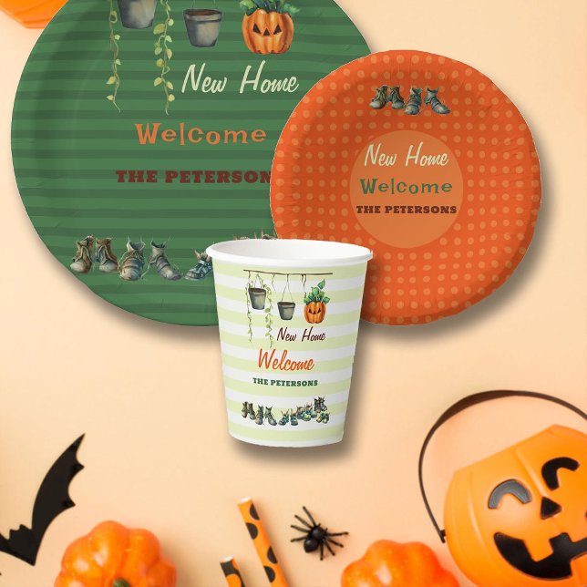 Vasos De Papel Halloween Casa Fiesta Gremlins Bienvenida Lime (halloween housewarming party welcome cup gremlin shoes potted plants family couple funny cute green)