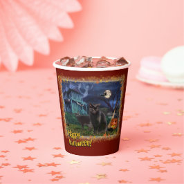 Vasos De Papel Halloween Cats 🎃 😼