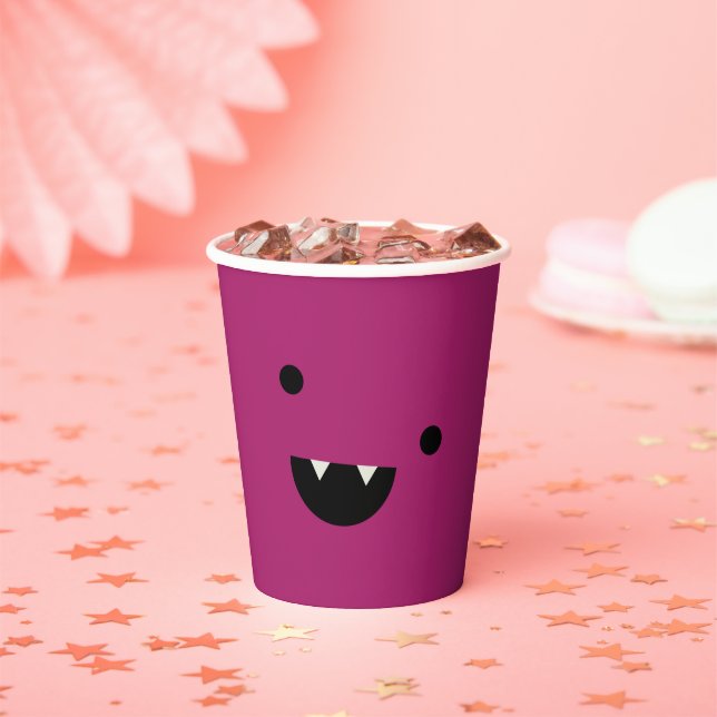 Vasos De Papel Halloween con vampiros de Cute (in situ)
