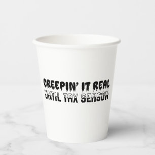 Vasos De Papel Halloween - Contador gracioso - Creepin it real