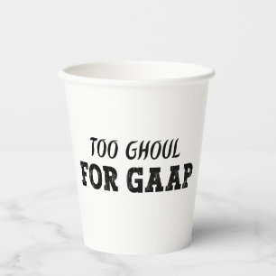 Vasos De Papel Halloween - Contador gracioso - Demasiado hueco pa