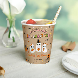 Vasos De Papel Halloween Cute Ghost Baby Shower