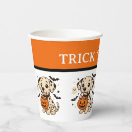Vasos De Papel Halloween Dalmatian Dog Trick or Treth