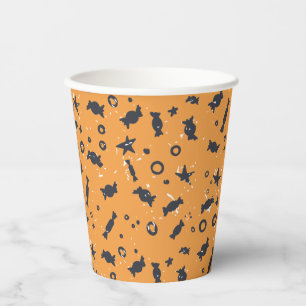 Vasos De Papel Halloween De Calabaza Trick O Trek