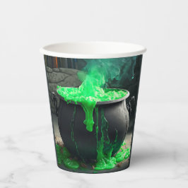 Vasos De Papel Halloween de Cauldron, una bruja torpe