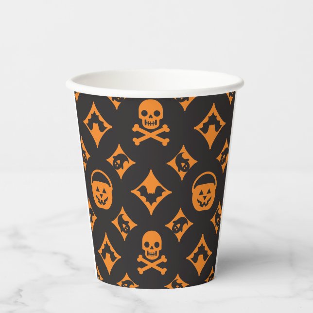 Vasos De Papel ¡Halloween de diseño! Calabazas inspiradas en Loui (Anverso)