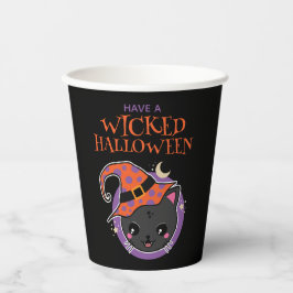 Vasos De Papel Halloween de Kawaii Witch