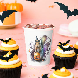 Vasos De Papel Halloween de la ardilla acuática