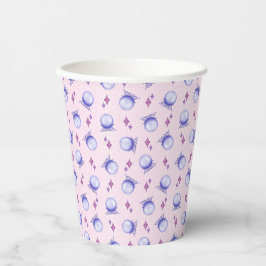 Vasos De Papel Halloween de Purple Magic Crystal Ball