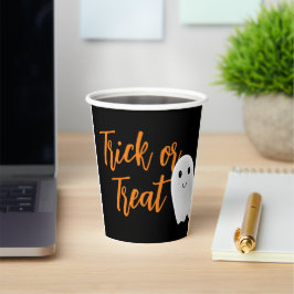Vasos De Papel Halloween de truco o truco
