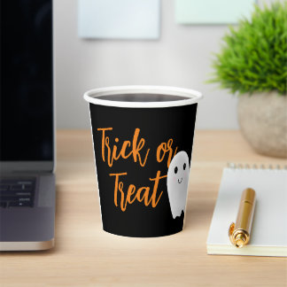 Vasos De Papel Halloween de truco o truco