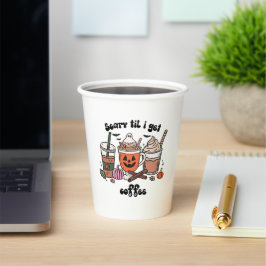 Vasos De Papel Halloween del café espeluznante - Da miedo hasta q
