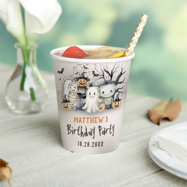 Vasos De Papel Halloween, Día de los Niños Halloween (Subido por el creador)