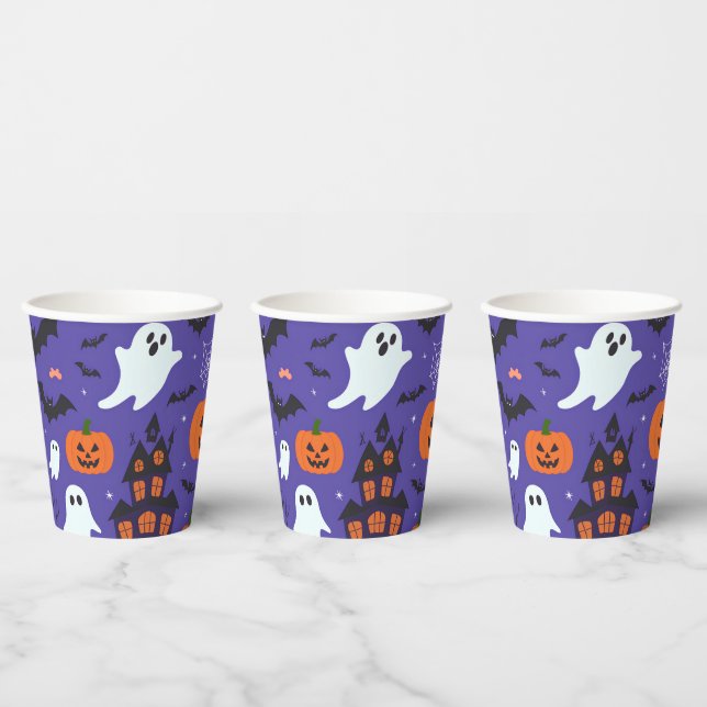 Vasos De Papel Halloween divertida (Multi)