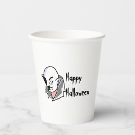 Vasos De Papel Halloween Drácula dibujado a mano