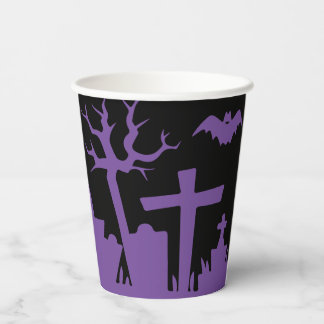 Vasos De Papel Halloween en el cementerio de Hauned