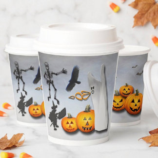 Vasos De Papel Halloween espeluznante