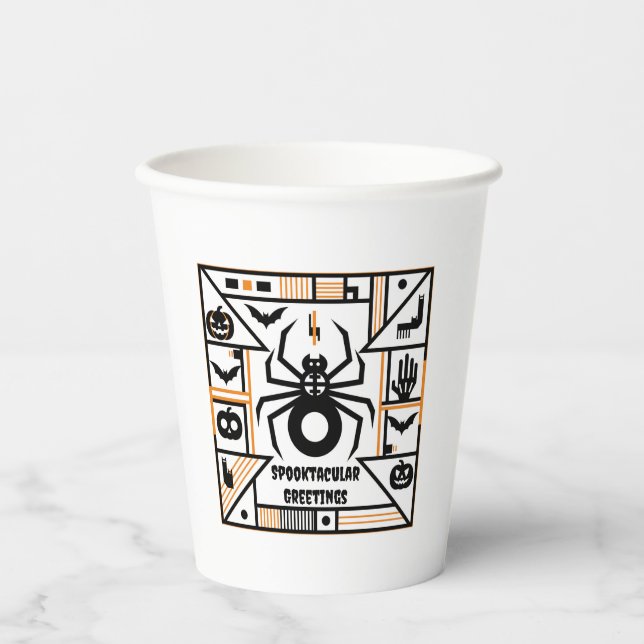 Vasos De Papel halloween esporádico (Anverso)