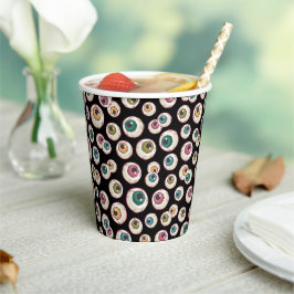 Vasos De Papel Halloween Eyeballs
