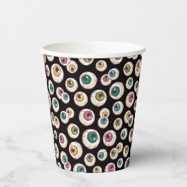 Vasos De Papel Halloween Eyeballs