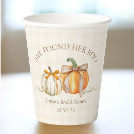 Vasos De Papel Halloween Fall Bridal Shower