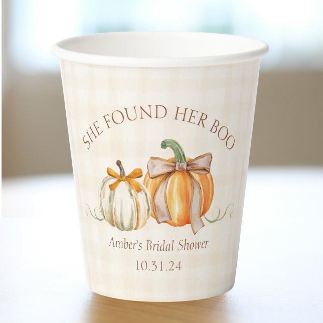 Vasos De Papel Halloween Fall Bridal Shower (Subido por el creador)