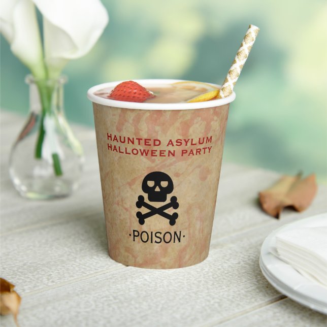 Vasos De Papel Halloween, fiesta de asilo de refugiados (in situ)