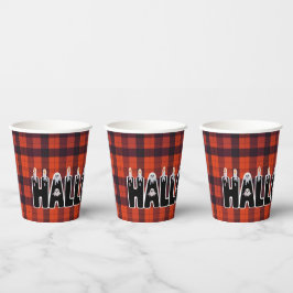 Vasos De Papel Halloween Ghost Candle Lettering